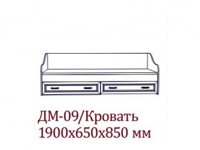 ДМ-09 Кровать (Без матраца 0,8*1,86 ) в Нижней Салде - nizhnyaya-salda.магазин96.com | фото