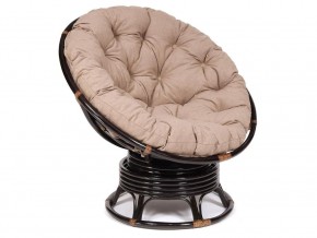 Кресло-качалка Papasan w 23/01 B с подушкой Antique brown, экошерсть Коричневый в Нижней Салде - nizhnyaya-salda.магазин96.com | фото