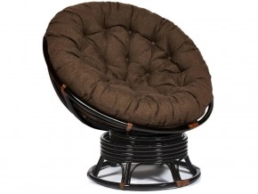 Кресло-качалка Papasan w 23/01 B с подушкой Antique brown, ткань Коричневый в Нижней Салде - nizhnyaya-salda.магазин96.com | фото