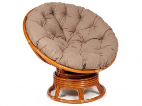 Кресло-качалка Papasan w 23/01 B с подушкой Cognac, экошерсть Коричневый в Нижней Салде - nizhnyaya-salda.магазин96.com | фото