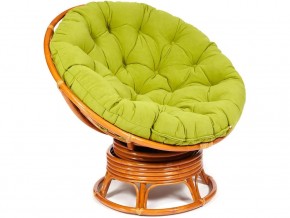 Кресло-качалка Papasan w 23/01 B с подушкой Cognac, флок Олива в Нижней Салде - nizhnyaya-salda.магазин96.com | фото