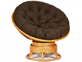 Кресло-качалка Papasan w 23/01 B с подушкой Honey, ткань Коричневый в Нижней Салде - nizhnyaya-salda.магазин96.com | фото