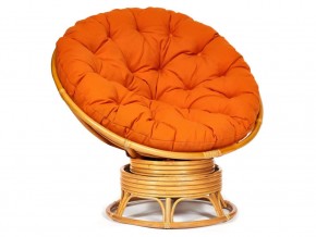 Кресло-качалка Papasan w 23/01 B с подушкой Honey, ткань Оранжевый в Нижней Салде - nizhnyaya-salda.магазин96.com | фото