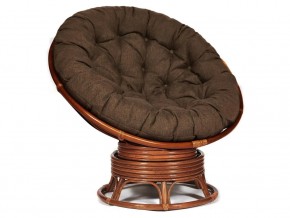 Кресло-качалка Papasan w 23/01 B с подушкой Pecan, ткань Коричневый в Нижней Салде - nizhnyaya-salda.магазин96.com | фото