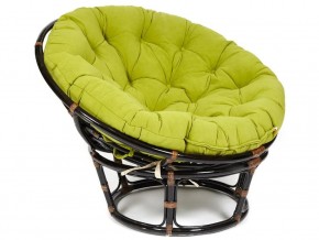 Кресло Papasan 23/01 W с подушкой Antique brown, флок Олива в Нижней Салде - nizhnyaya-salda.магазин96.com | фото