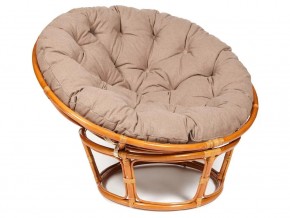 Кресло Papasan 23/01 W с подушкой Cognac, экошерсть Коричневый в Нижней Салде - nizhnyaya-salda.магазин96.com | фото